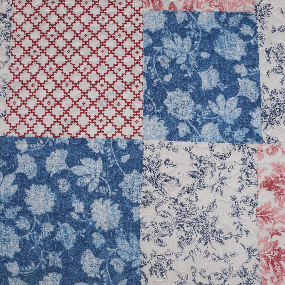 Steppbettwäsche-Set aus 100 % Polyester-Mikrofaser mit bedrucktem Garn