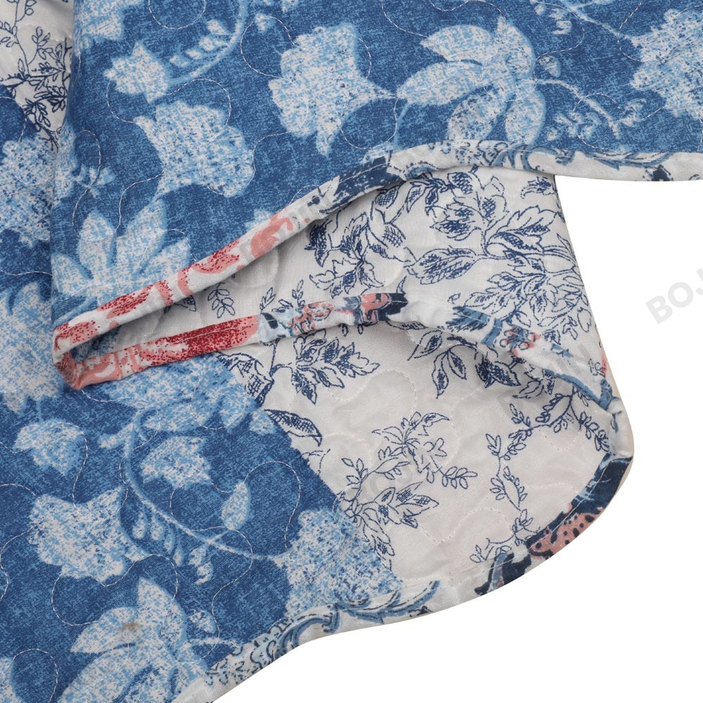 Steppbettwäsche-Set aus 100 % Polyester-Mikrofaser mit bedrucktem Garn